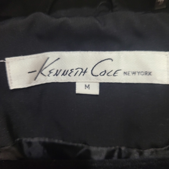 Kenneth‎ Cole Black Zip Up Hooded Jacket Size Medium - Picture 2 of 6